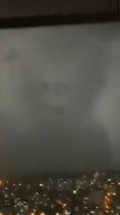 Cara de un demonio captada durante tormenta en Turquía