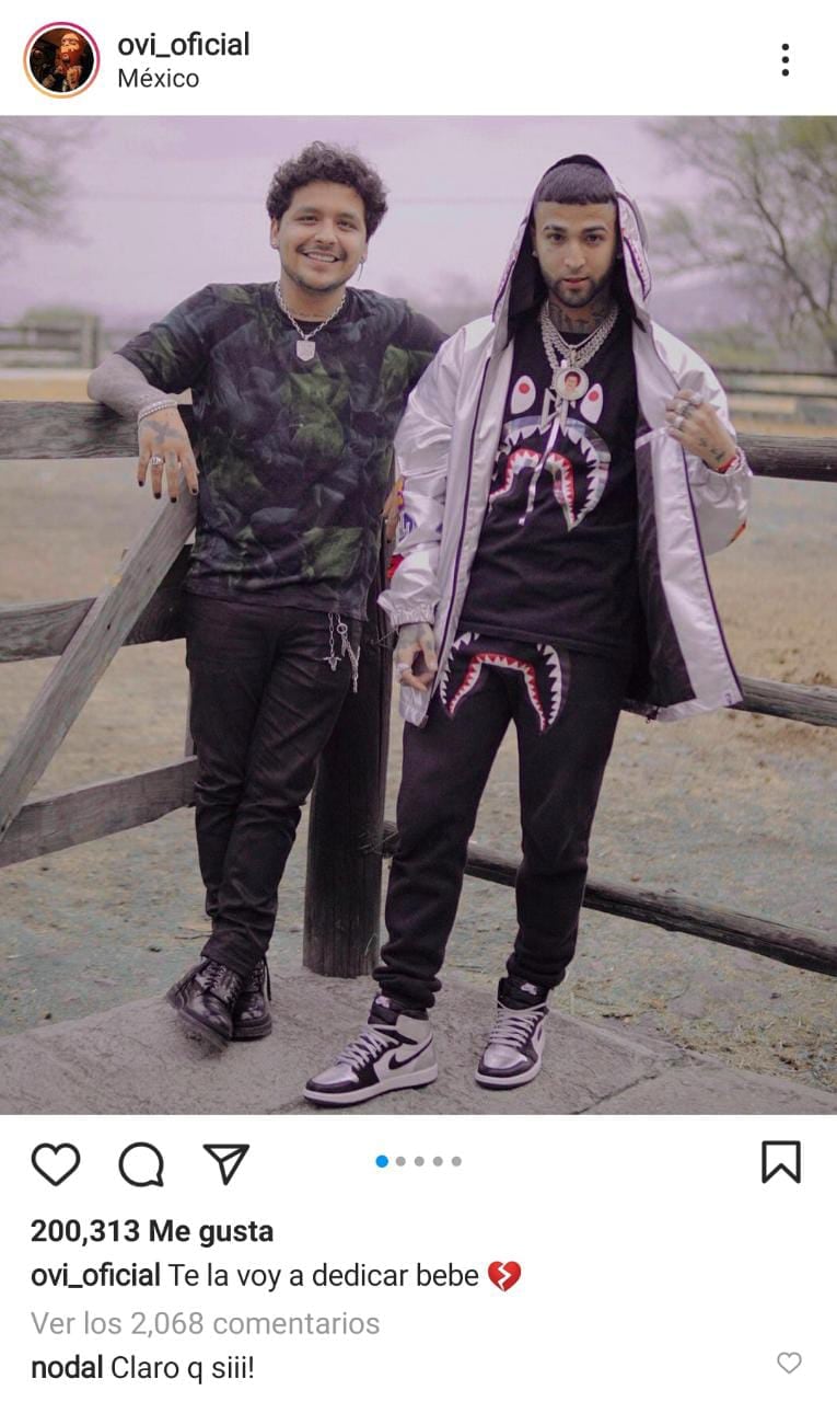 Christian Nodal y Ovi