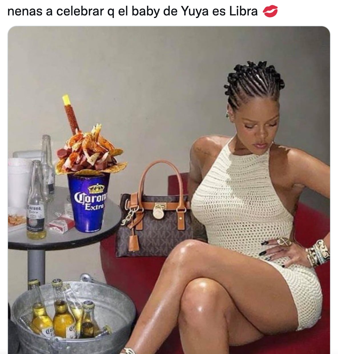 Meme sobre el bebé de Yuya