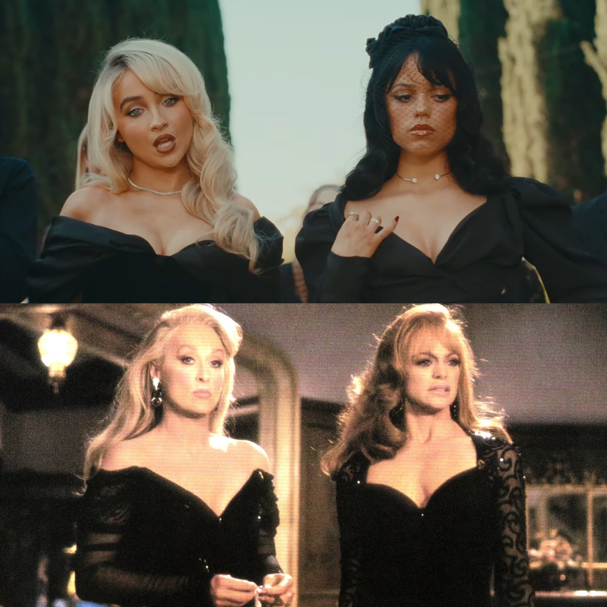 Sabrina Carpenter y Jenna Ortega estrenan Taste, homenajeando a la película Death Becomes Her