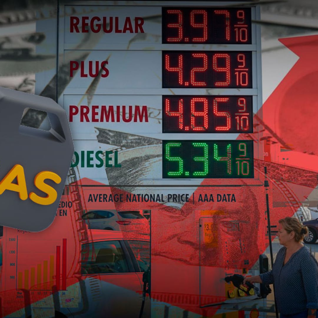Precio de gasolina en Estados Unidos se dispara a 7 dólares, máximo desde 2022