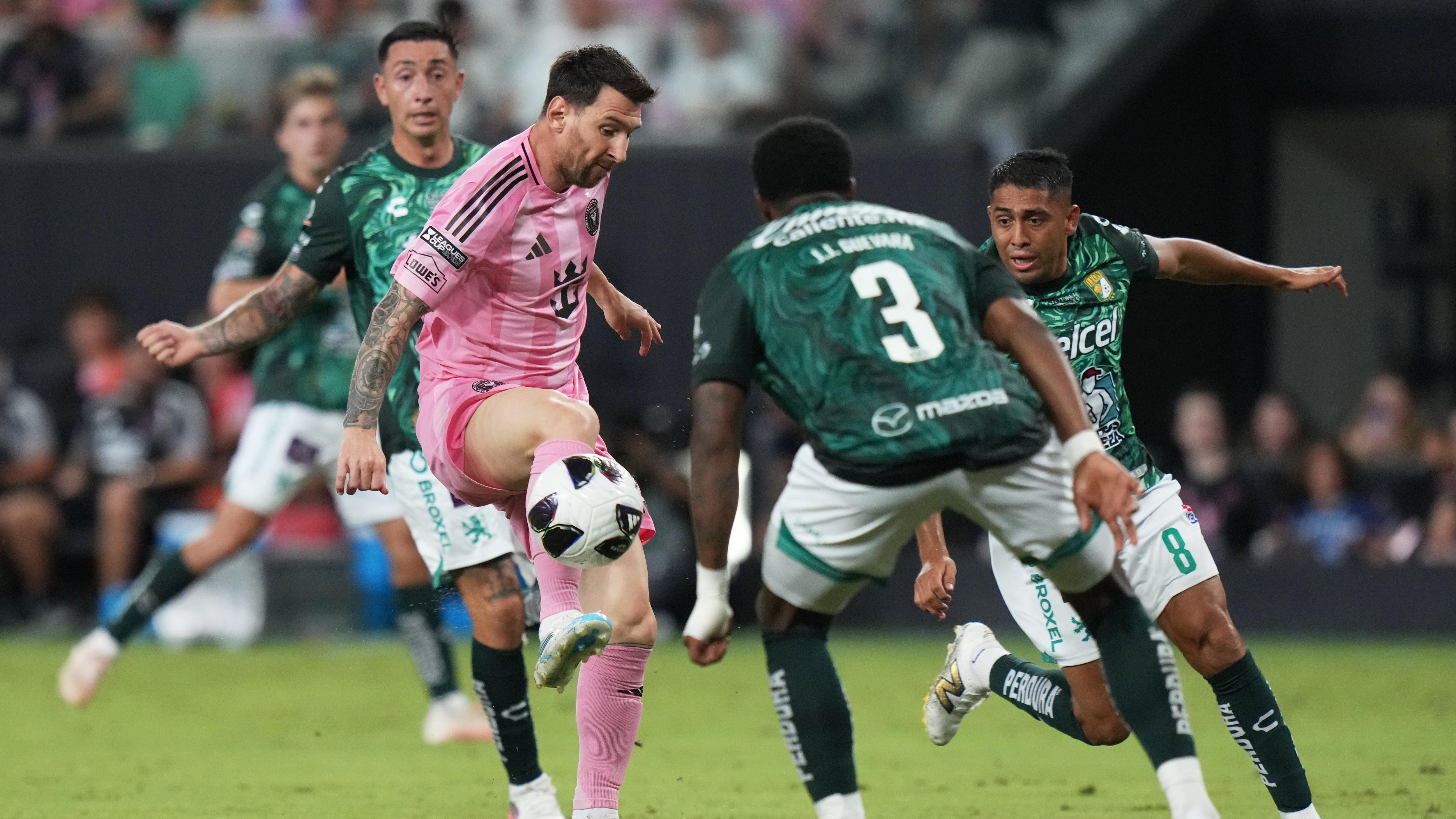 León se impone al Inter Miami de Messi y los deja fuera de la Leagues Cup