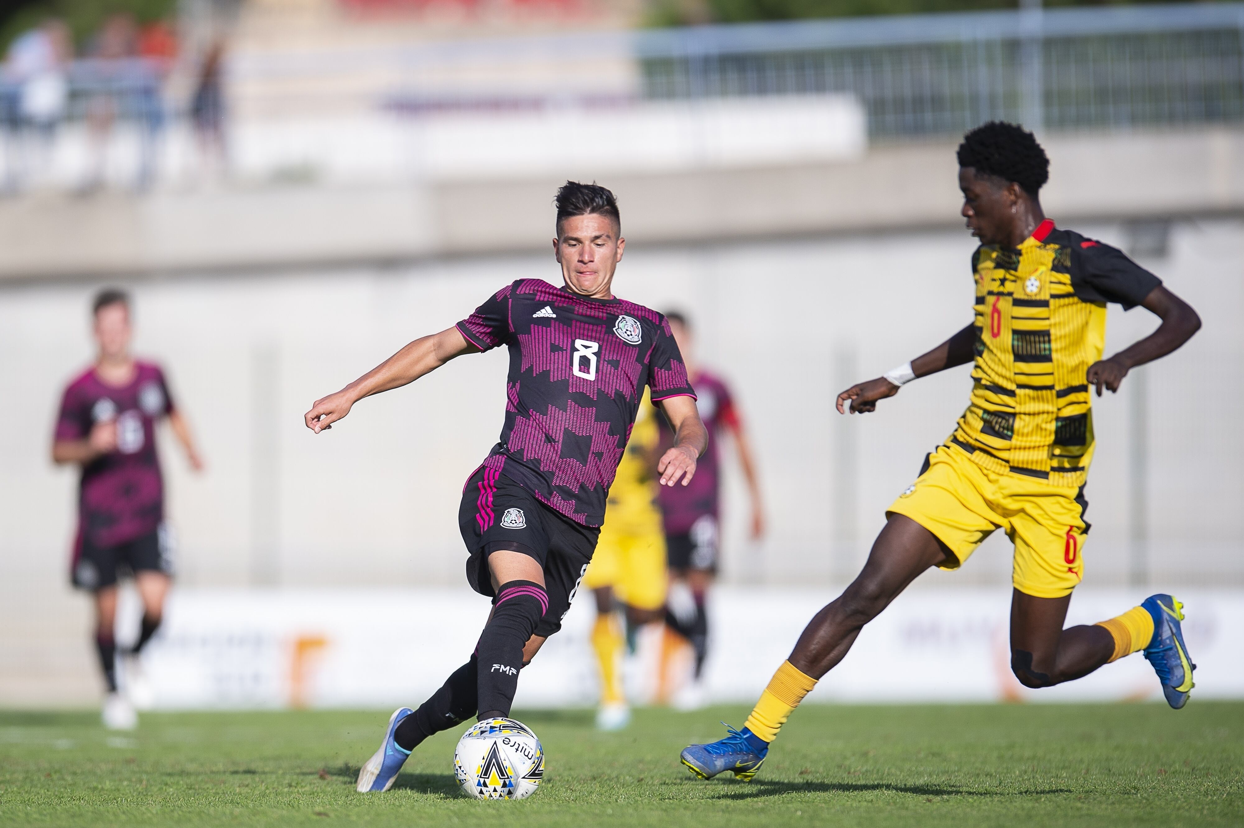 Benjamín Galdames, durante el duelo ante Ghana