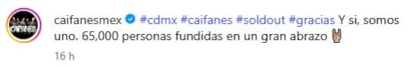Caifanes habla del homenaje en su concierto en el Estadio GNP Seguros.