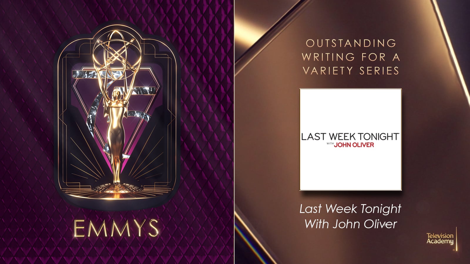 Last Week Tonight gana Mejor Guión para una serie de variedades en los Premios Emmy 2024
