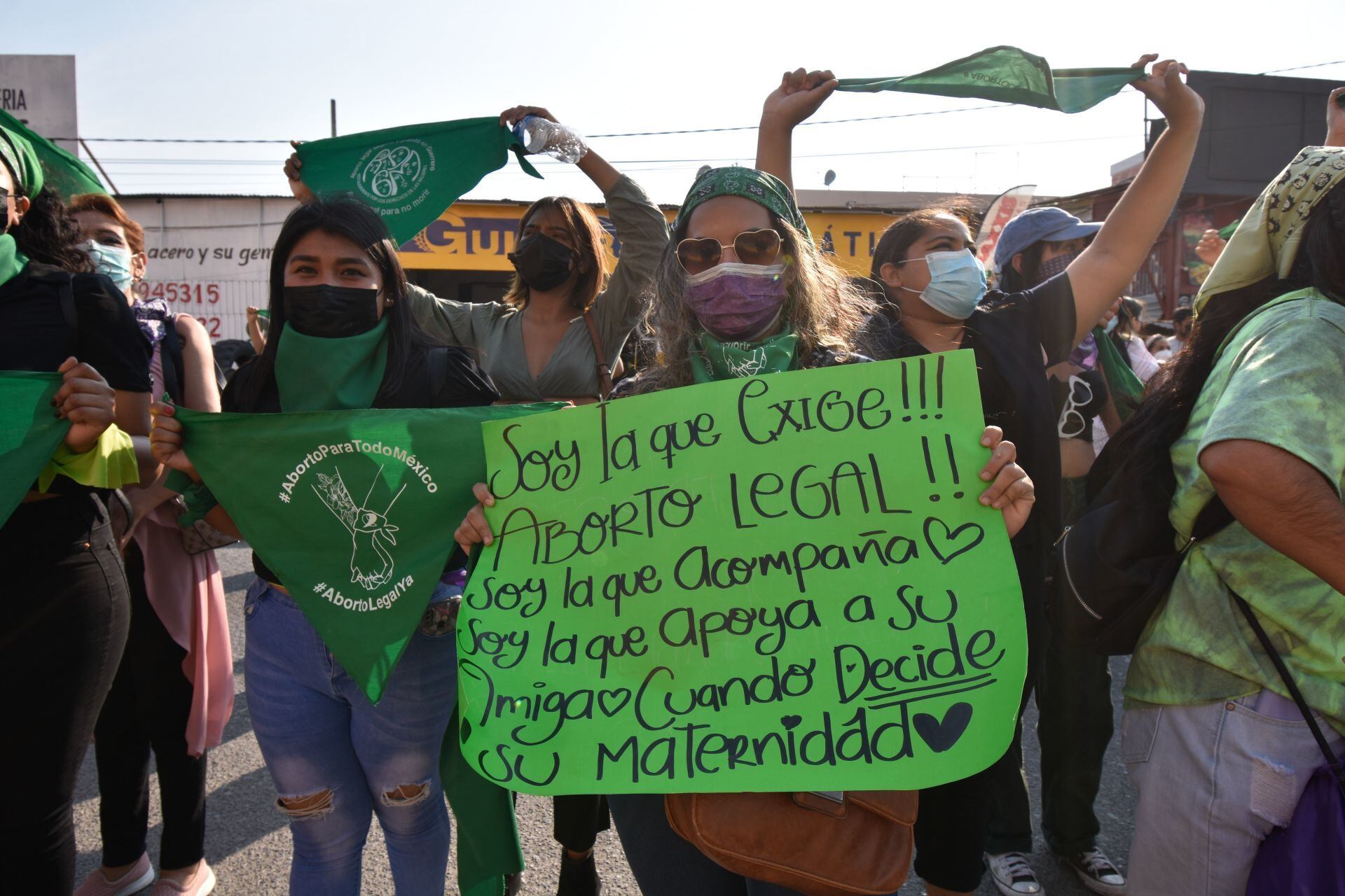 Protesta por el aborto legal en Guerrero
