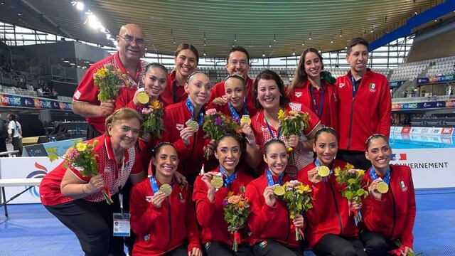 Otro oro para el equipo de natación artística