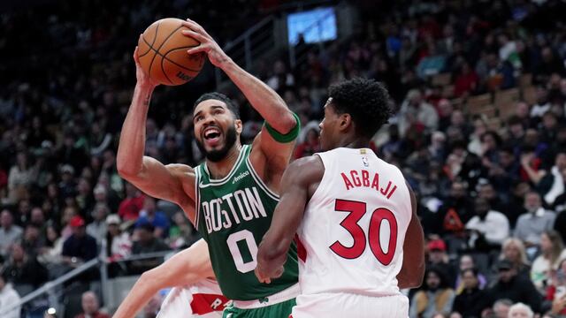 Jayson Tatum con los Celtics de Boston.