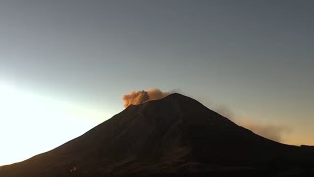 Volcán Popocatépetl el 6 de febrero