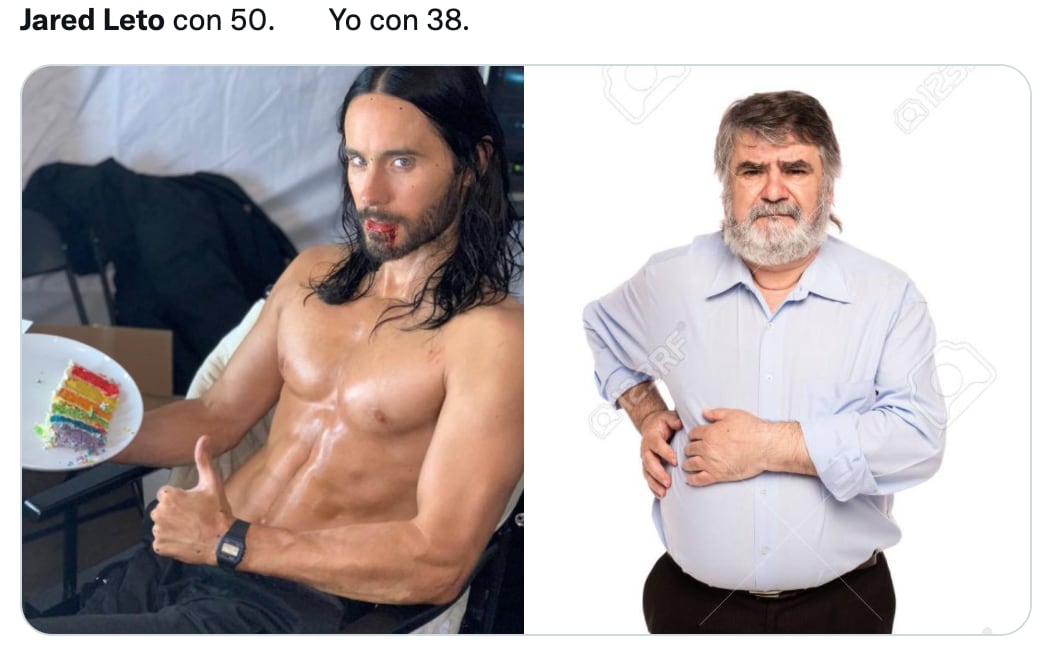 Memes del cumpleaños 50 de Jared Leto