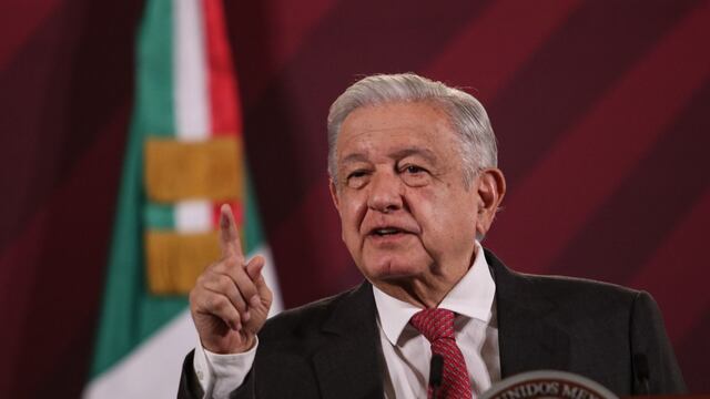Andrés Manuel López Obrador, presidente de México durante conferencia matutina en Palacio Nacional