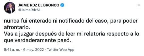 Jaime Rodríguez Calderón cuenta la verdad de su detención/@JaimeRdzNL