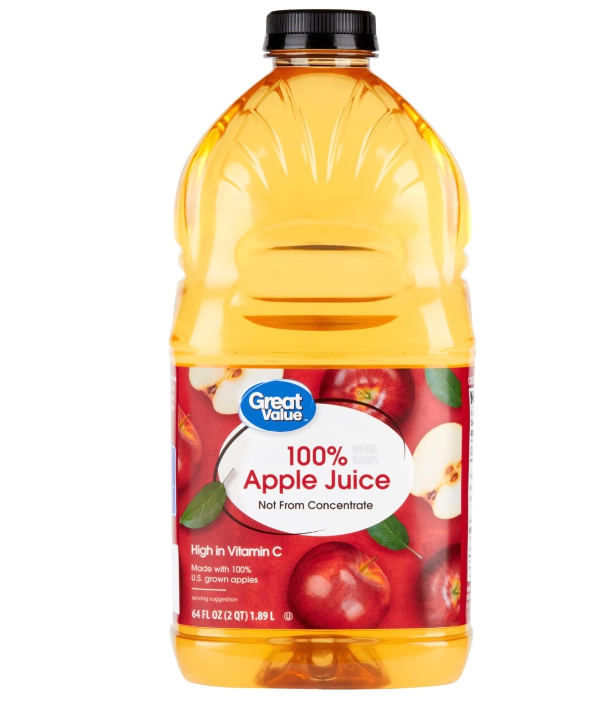 Jugo de manzana Great Value de Walmart