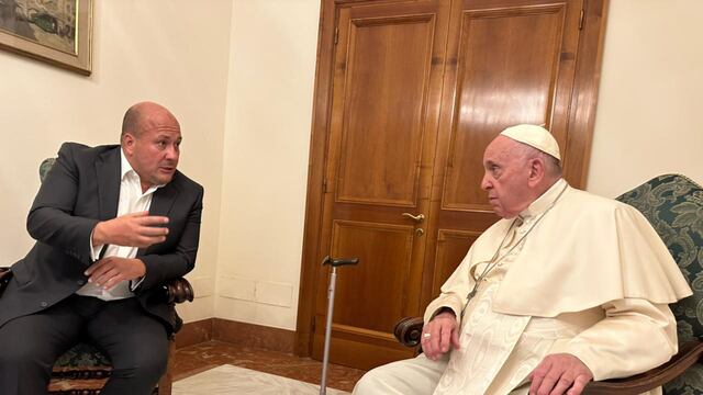 Enrique Alfaro y el Papa Francisco