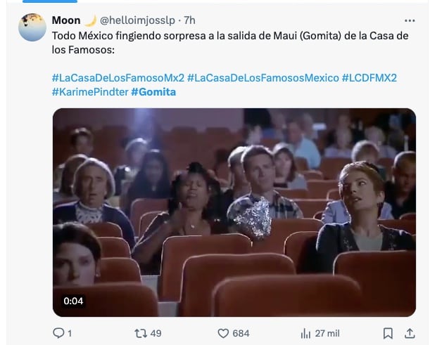 Los memes de Gomita tras ser eliminada de La Casa de los Famosos 2024 incluyen Moana 2 y a Cecilia Galliano
