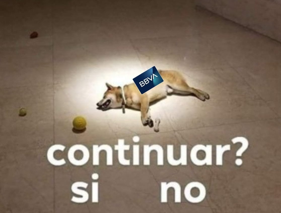 BBVA se cayó y dejó los mejores memes porqué los usuarios no perdonan