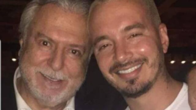 J Balvin y su papá, Álvaro Osorio Gofar.