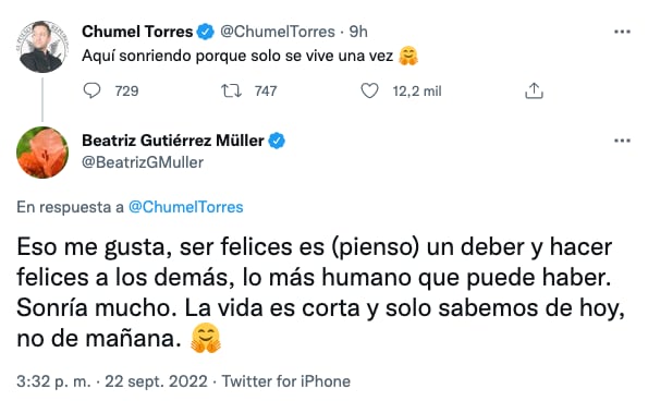 ¿Beatriz Gutiérrez quiere reconciliarse con Chumel Torres?