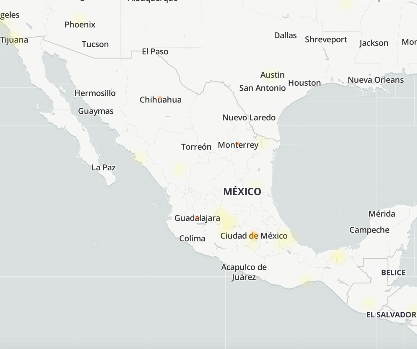 Mapa de la caída de WhatsApp del 4 de octubre 2021