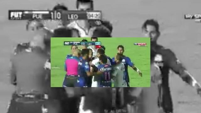 Luis Gabriel Rey y Luis 'Chapo' Montes salieron expulsados en el Puebla vs León