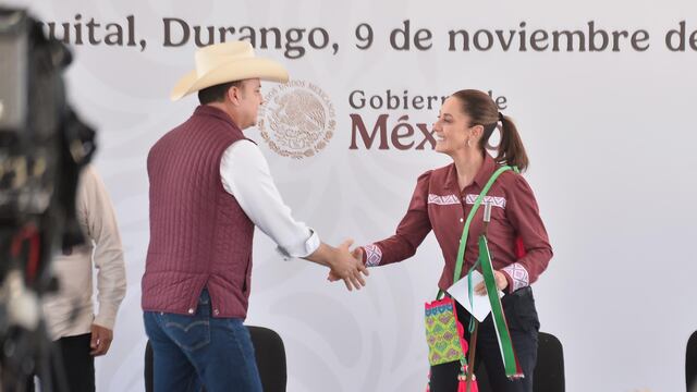 Esteban Villegas y Claudia Sheinbaum