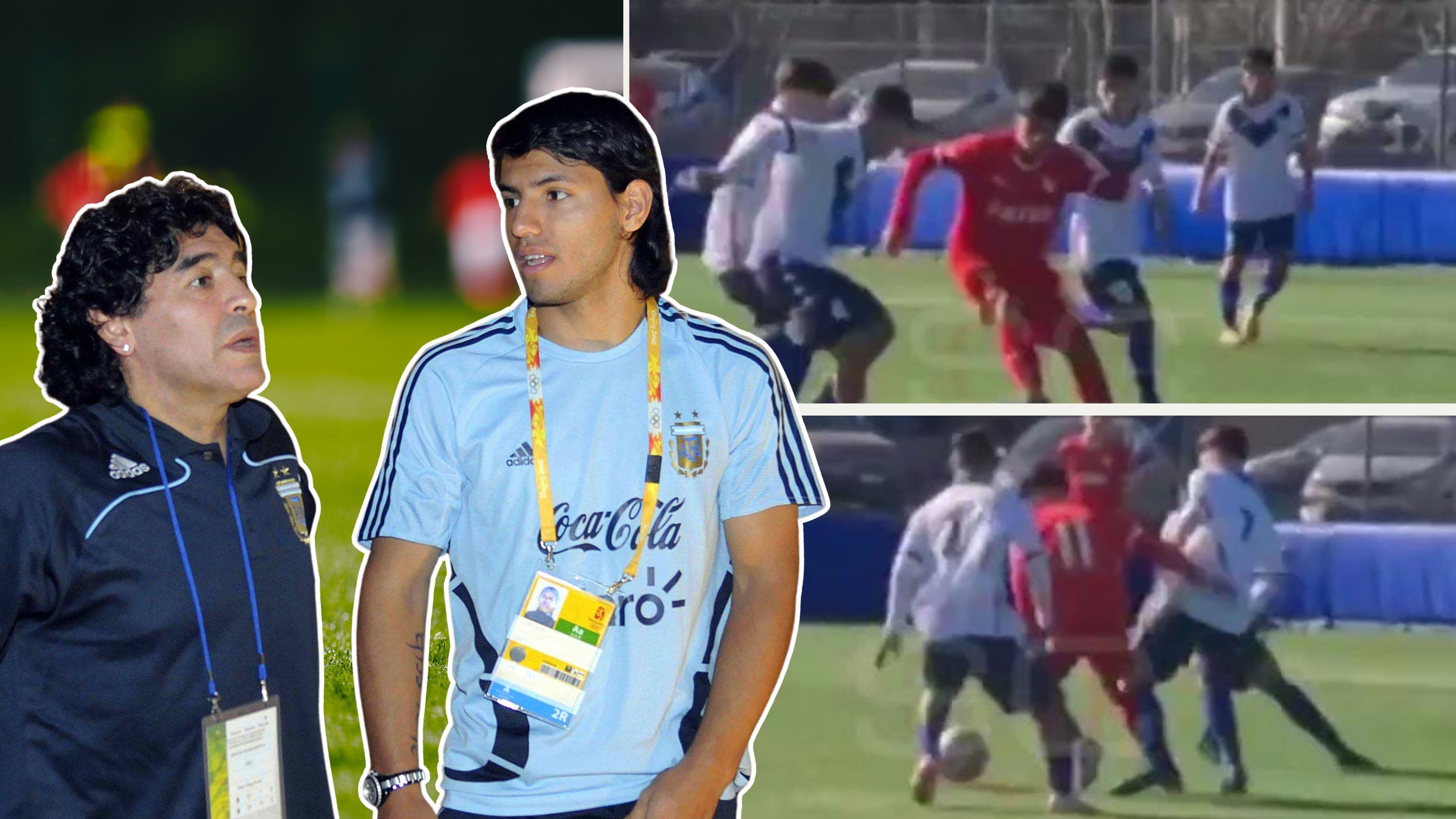 El nieto de Maradona e hijo del Kun Agüero sorprende con su talento en inferiores