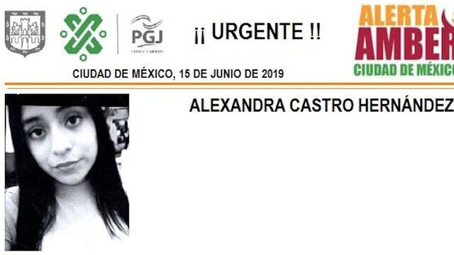 Alexandra Castro Hernández tiene 16 años de edad