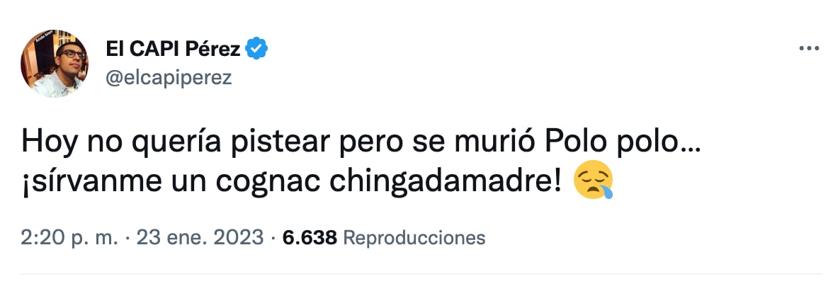 El Capi Pérez se despide de Polo Polo