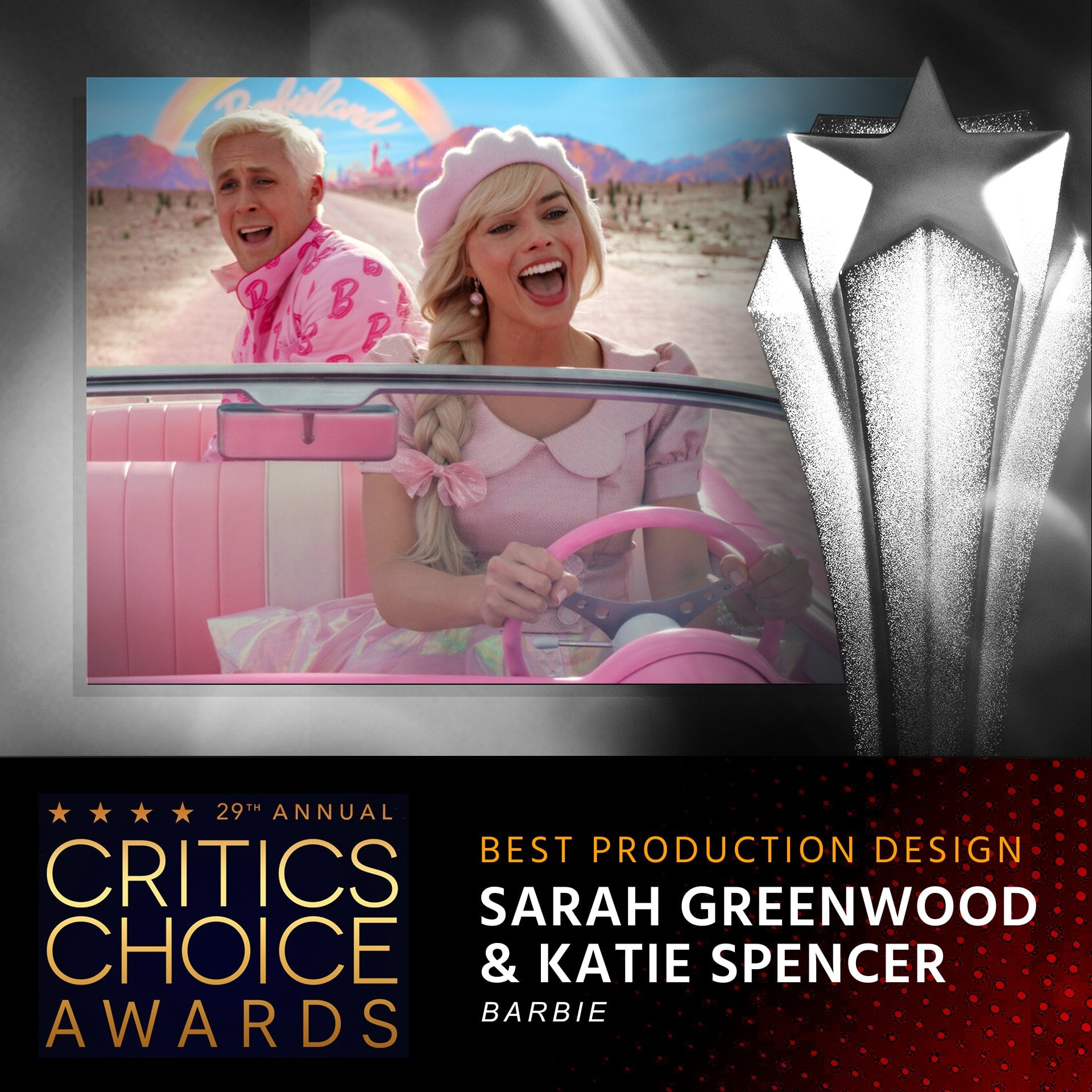 Sarah Greenwood y Katie Spencer, ganadoras Critics Choice Awards 2024