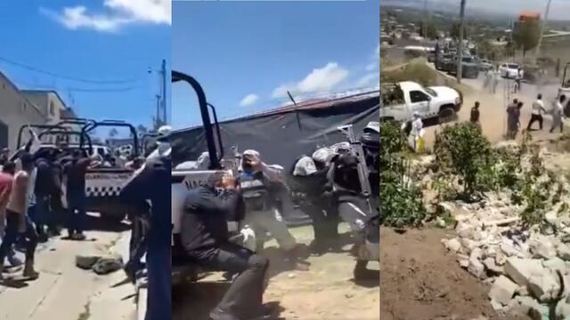 Elementos de la Guardia Nacional son corridos a pedradas