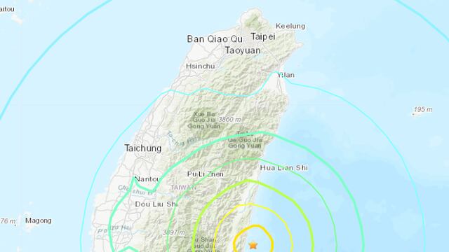 Sismo en Taiwán