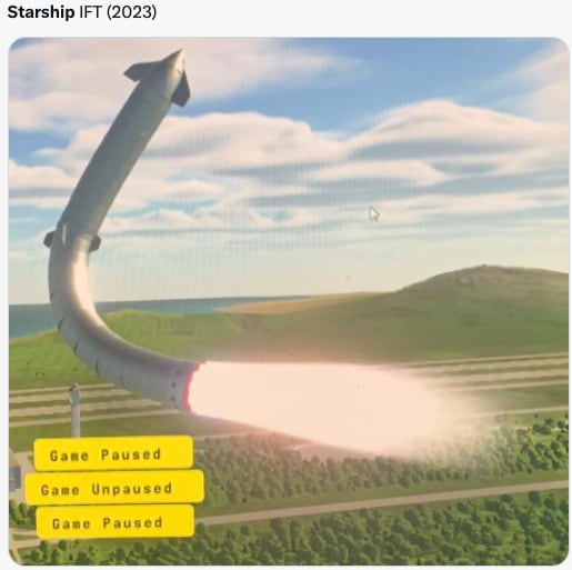 Memes sobre la explosión de Starship se burlan de Elon Musk