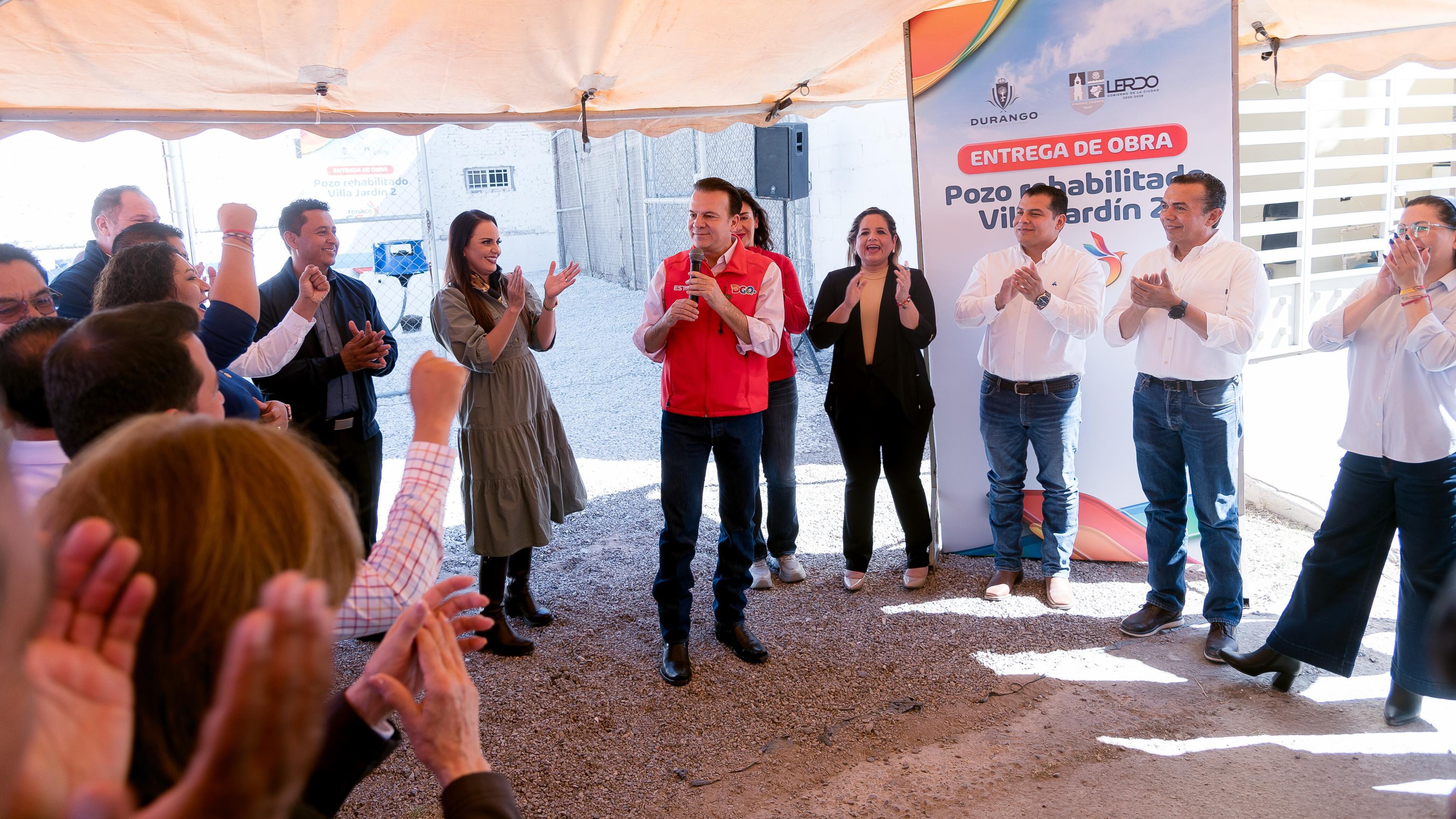 Esteban Villegas garantiza suministro de agua para las familias de Lerdo con inversión de 1.3 mdp