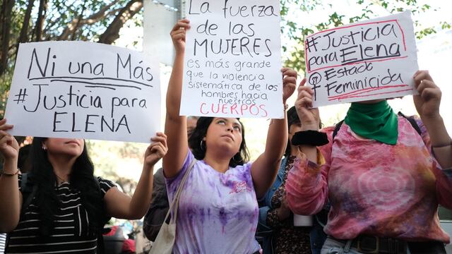 Protesta por justicia para María Elena.