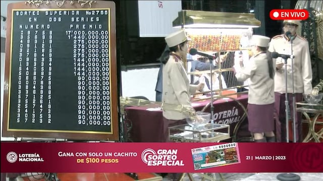 Resultados Sorteo Superior 2755 de Lotería Nacional en vivo: ganadores de hoy, 24 de febrero