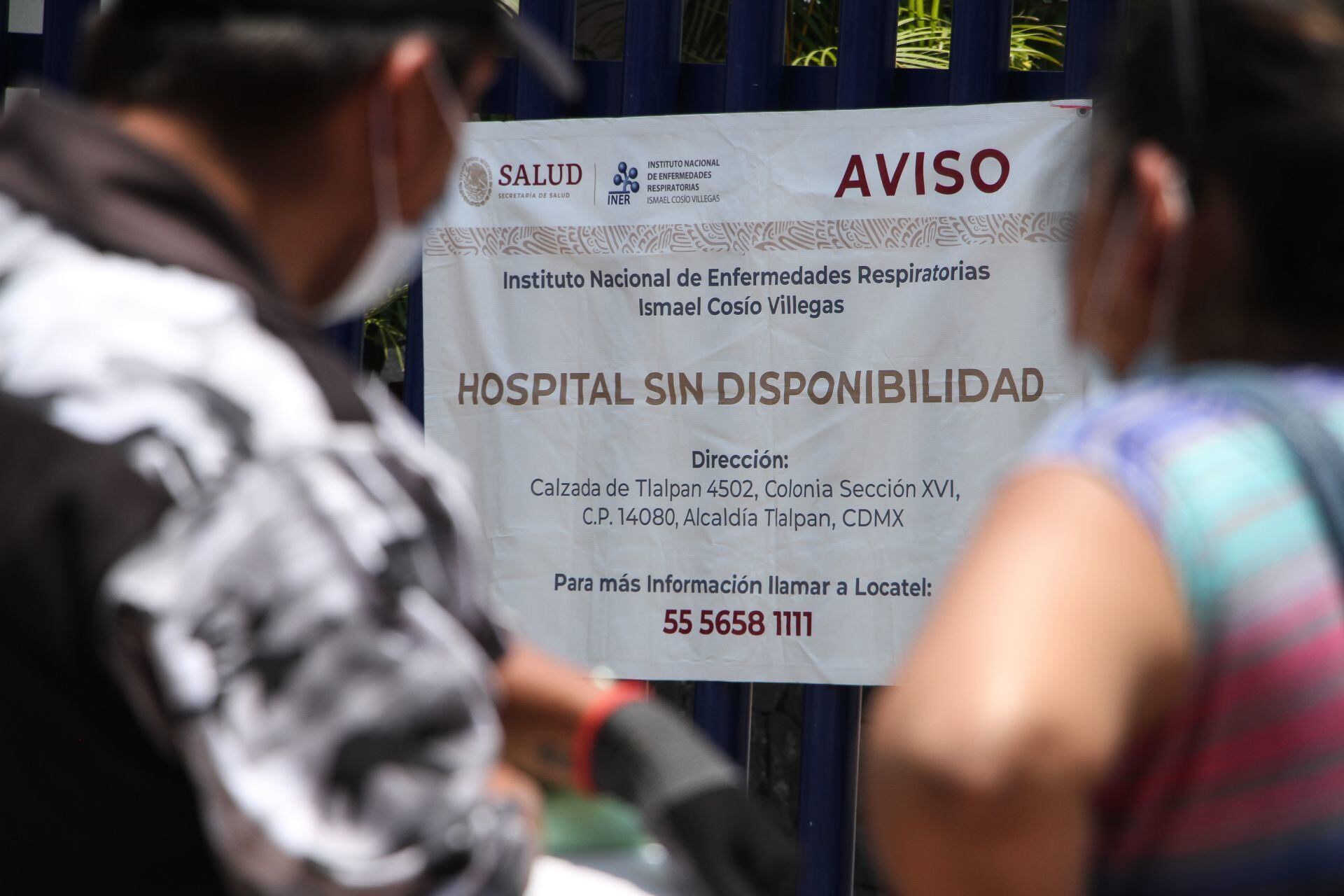 INER sin disponibilidad de camas en tercera ola Covid-19