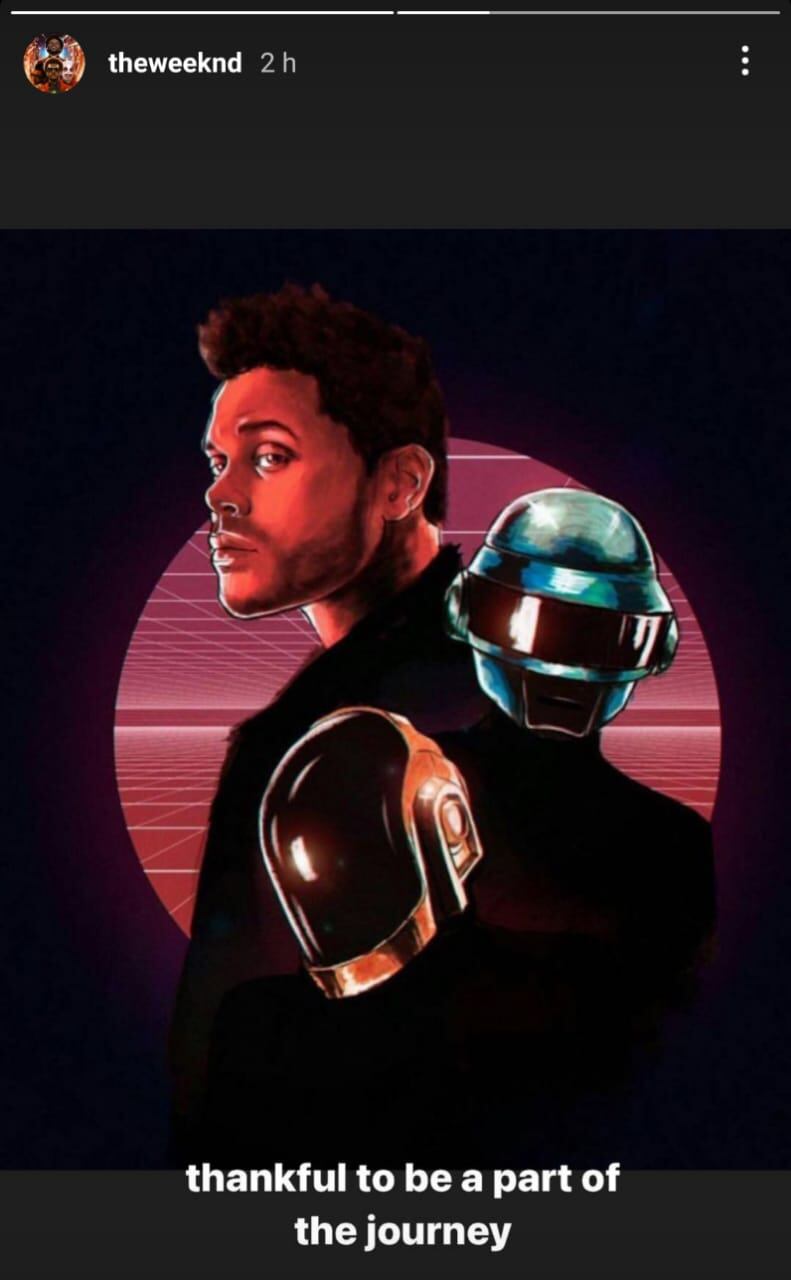 The Weeknd reacciona a la separación de Daft Punk