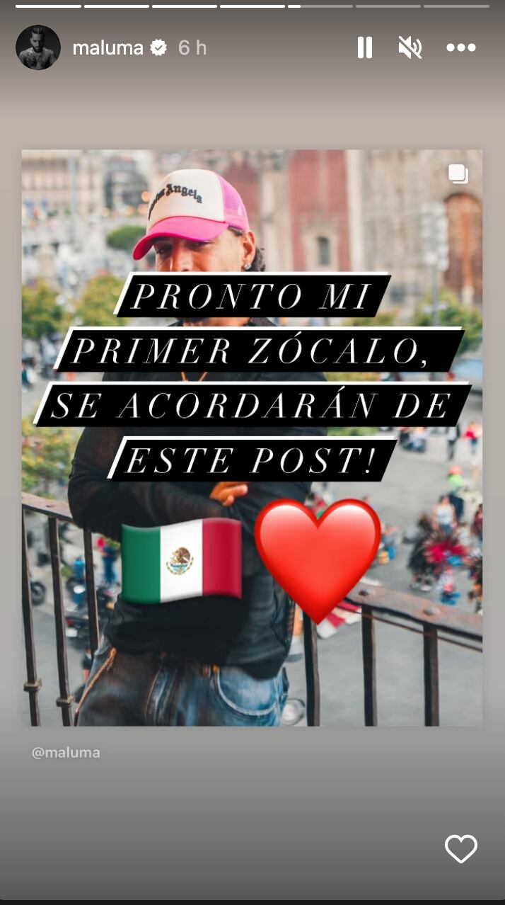 Maluma levanta sospechas sobre un posible concierto en el Zócalo de la CDMX