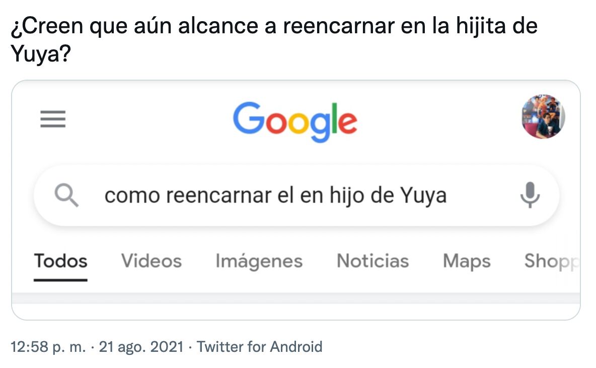 Meme de Yuya sobre su embarazo