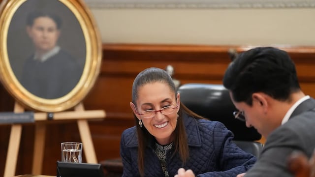 Claudia Sheinbaum y Roberto Velasco en llamada con Donald Trump.