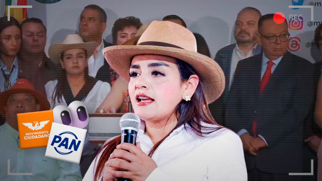 Grecia Quiroz llega a San Lázaro acompañada por diputados del PAN y MC