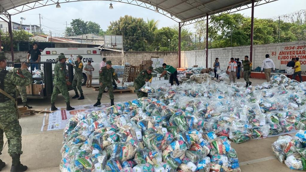 SEDENA Y GUARDIA NACIONAL APOYAN A COMUNIDADES DE FRONTERA COMALAPA, CHIAPAS