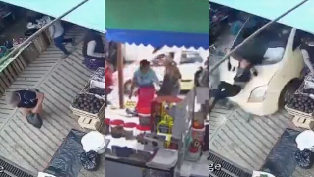 Coche se quedó sin frenos en Yajalón, Chiapas