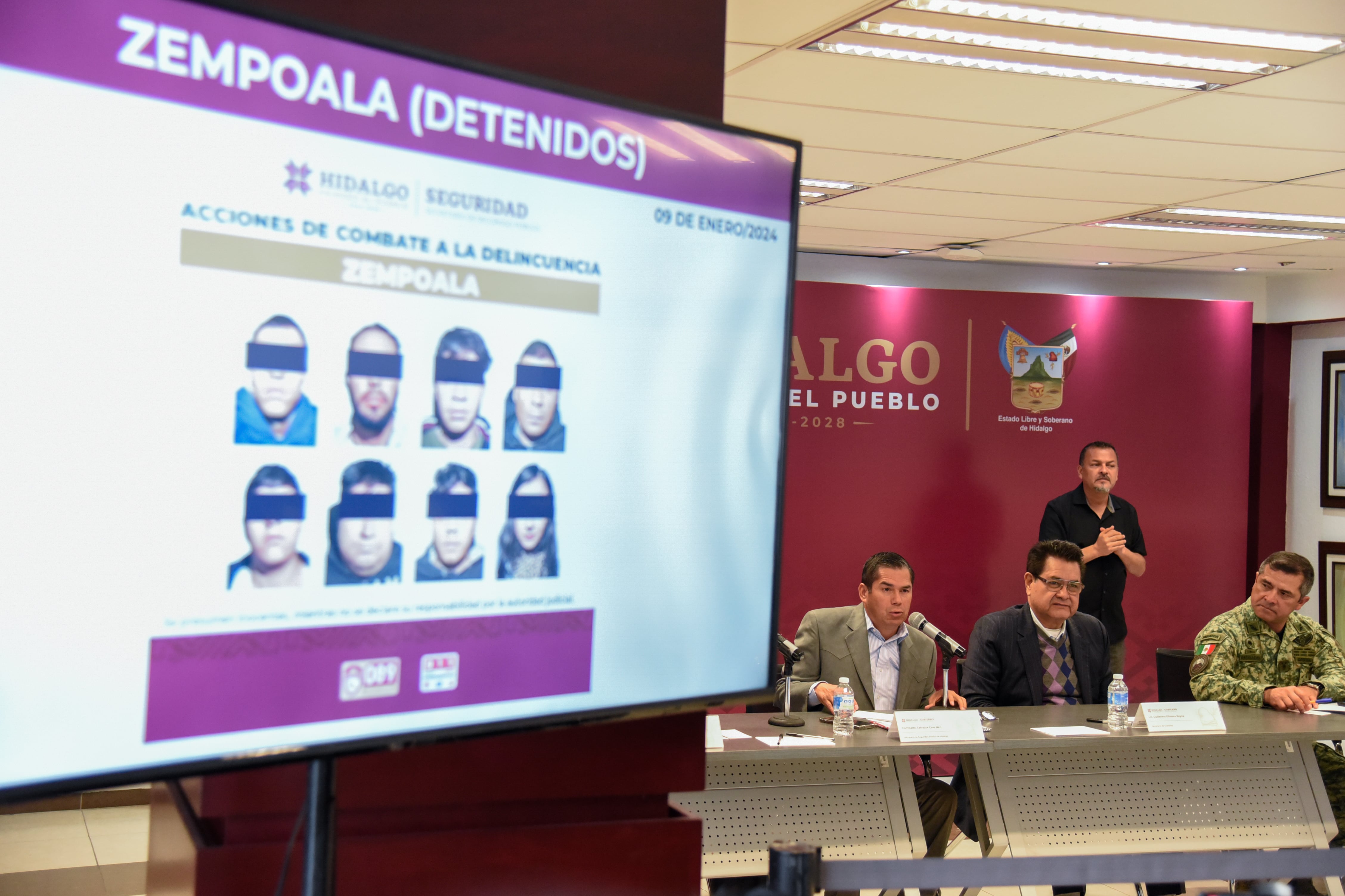 El gobierno de Julio Menchaca detuvo a 8 personas tras una persecución en Hidalgo