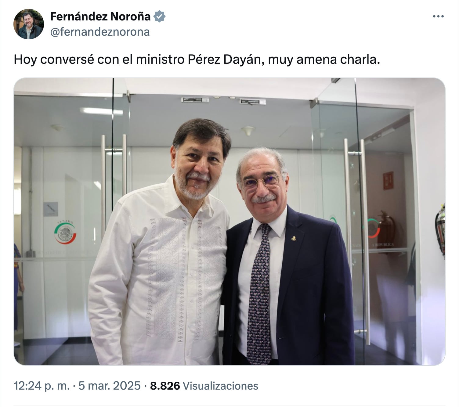 Gerardo Fernández Noroña y Alberto Pérez Dayán