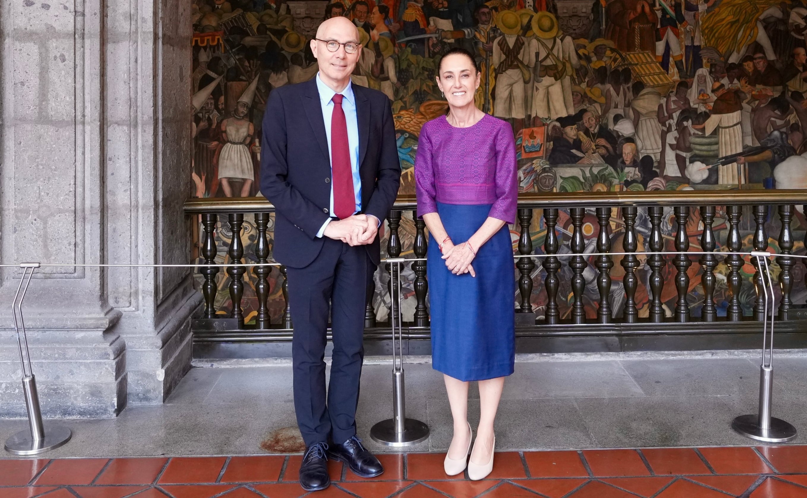 Sheinbaum refuerza colaboración con la ONU tras visita de Volker Türk