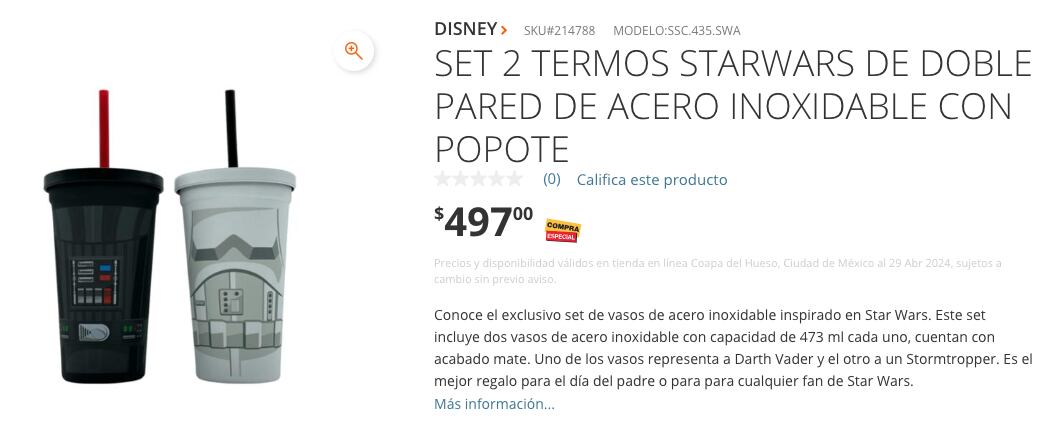 Set de termos Star Wars