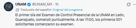 Examen UNAM