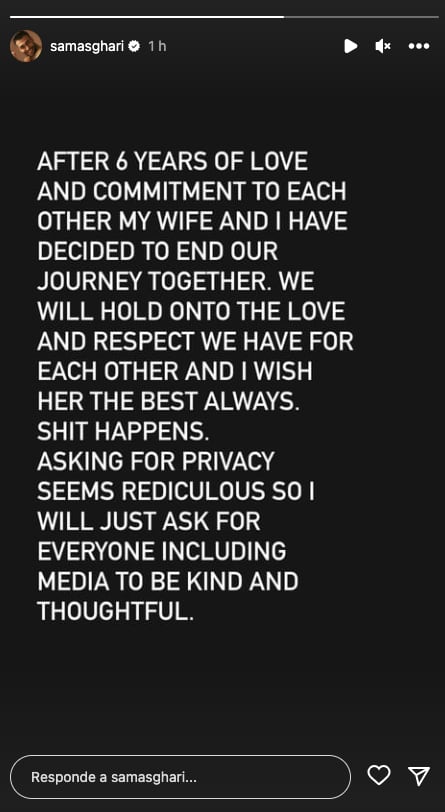 Sam Asghari confirma divorcio con Britney Spears; todo fue “desde el amor”, escribió