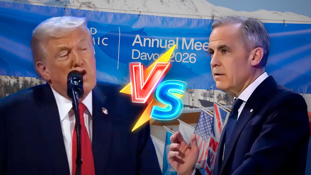 “Canadá vive gracias a EU”: el mensaje de Trump a Carney en Davos